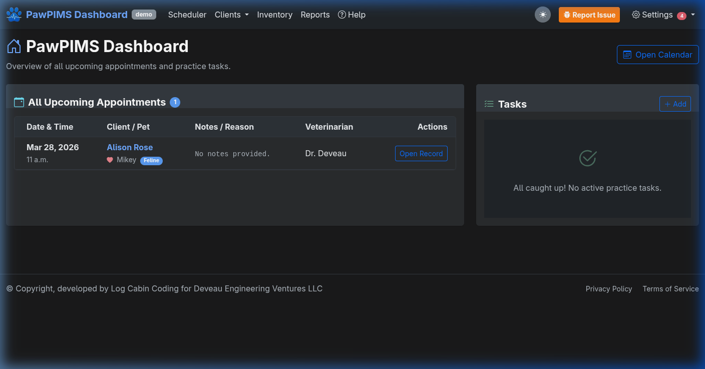 PawPIMS Dashboard